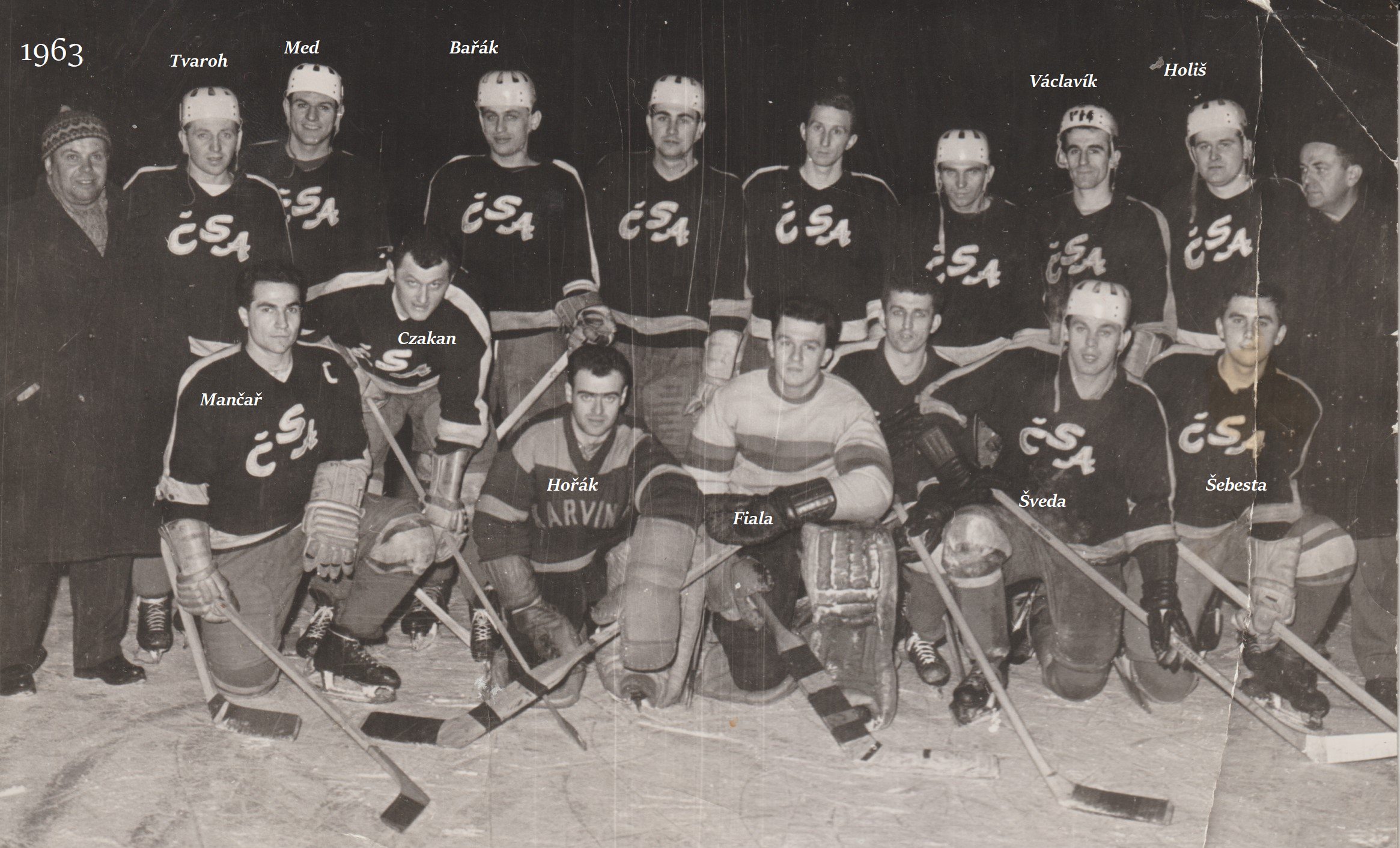 A tým TJ Baník ČSA Karviná 1963